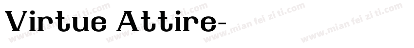 Virtue Attire字体转换